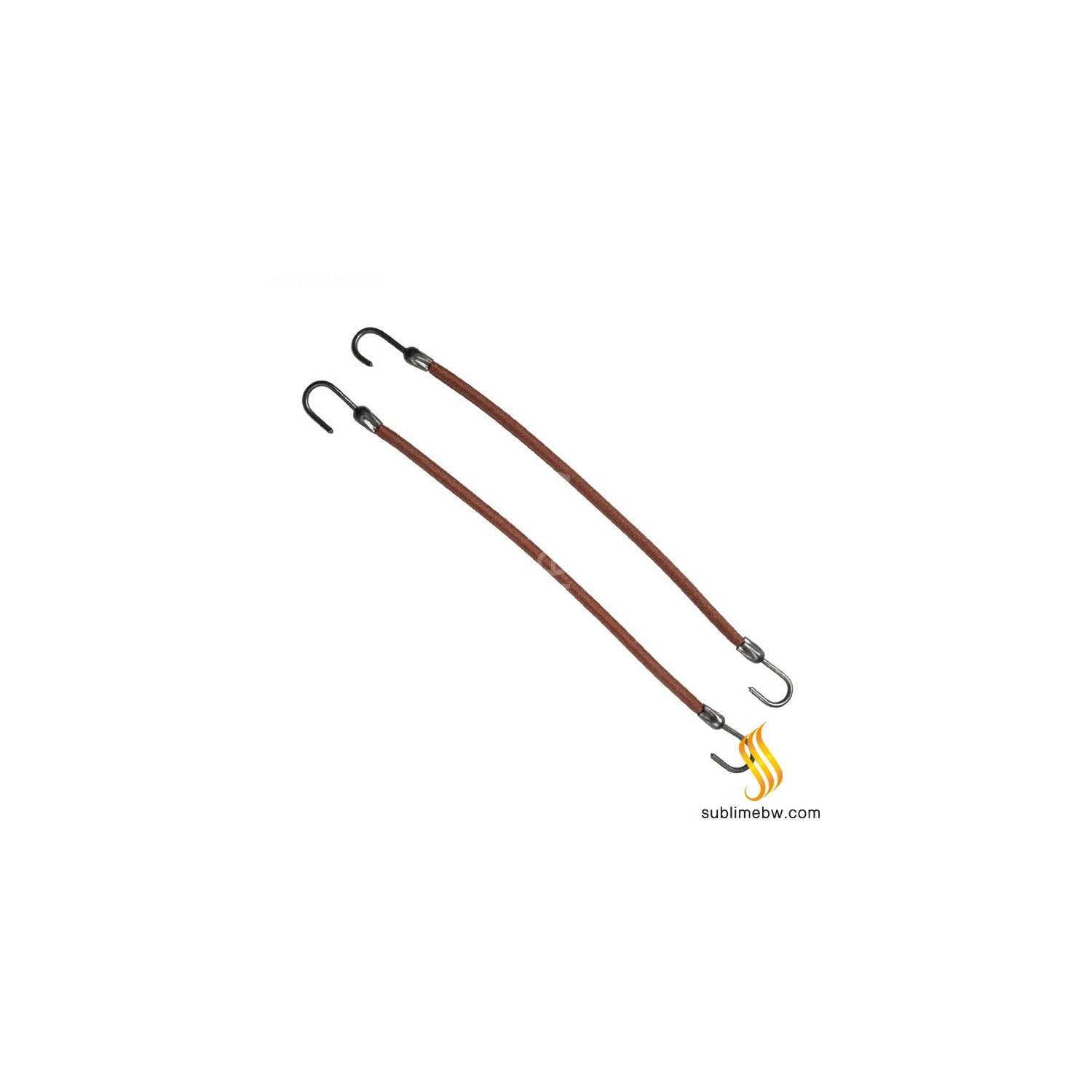 Eurostil 12 Gomas Con Gancho Marron
