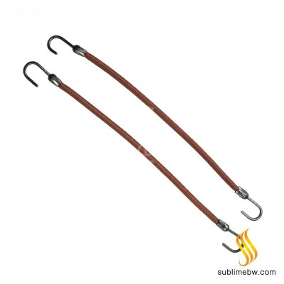 Eurostil 12 Rubbers With Hook Brown (00637)