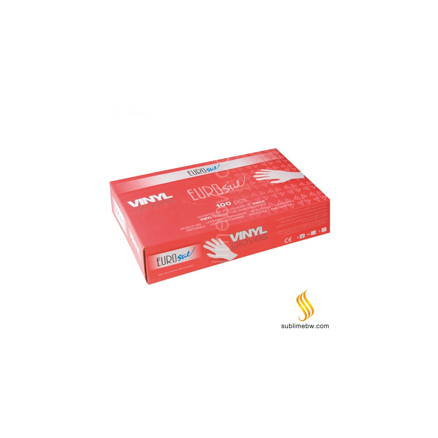 Eurostil Gants Vinyle Sans Poudre 100U Grand/L (E02588)
