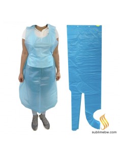 Hr Tablier Peu Hdpe Bleu Clair 78X130Cm (50Unid)