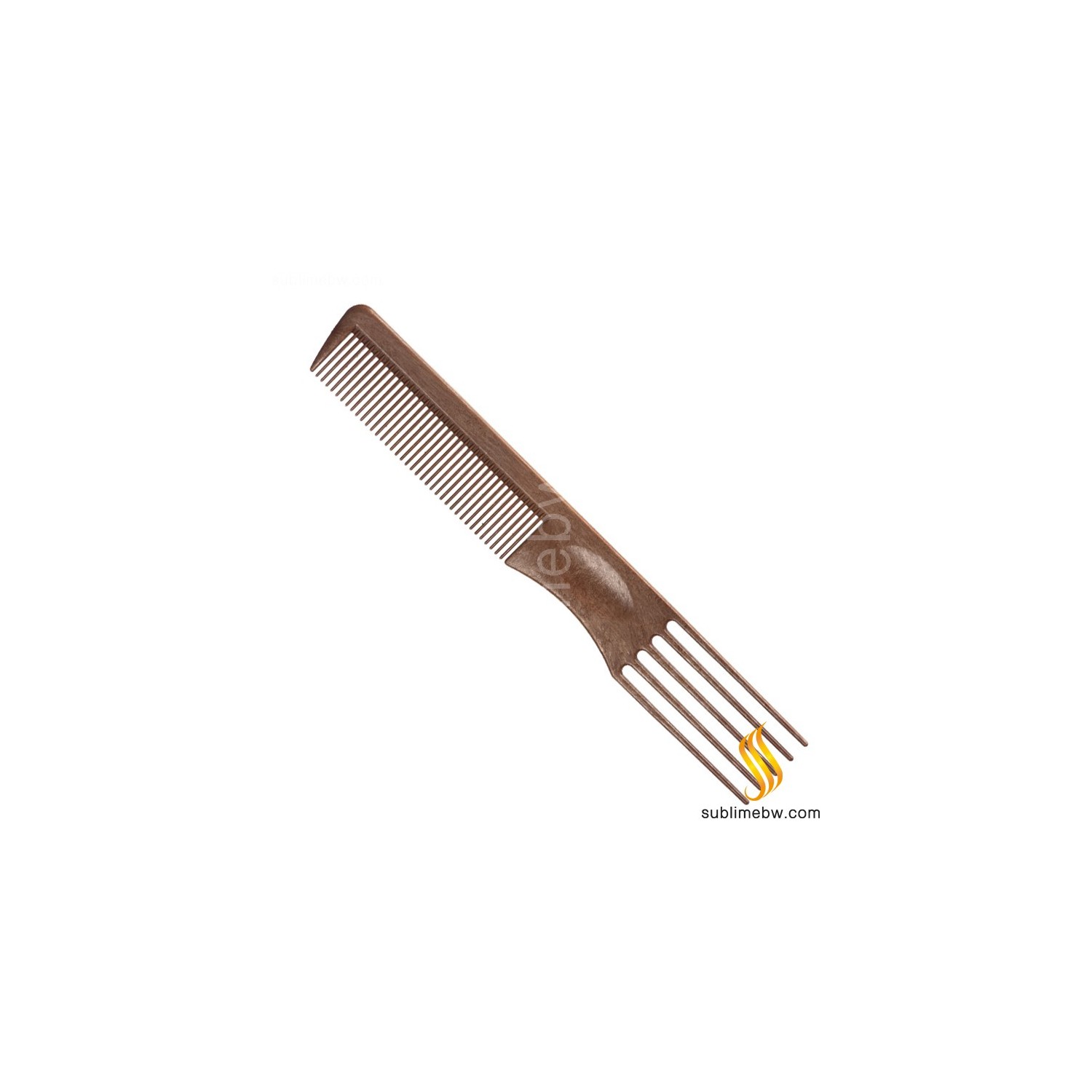 Eurostil Comb Hollow Wood 5 Tips (00404)