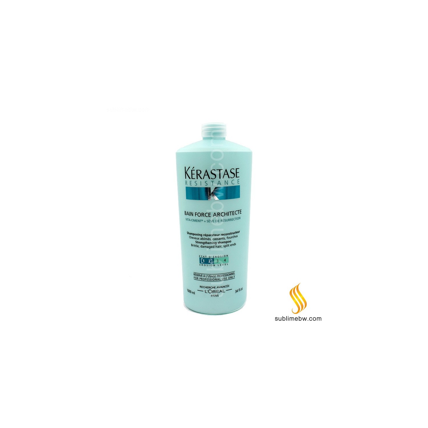 Kérastase Résistance Bain Force Architecte Champú 1000 ml