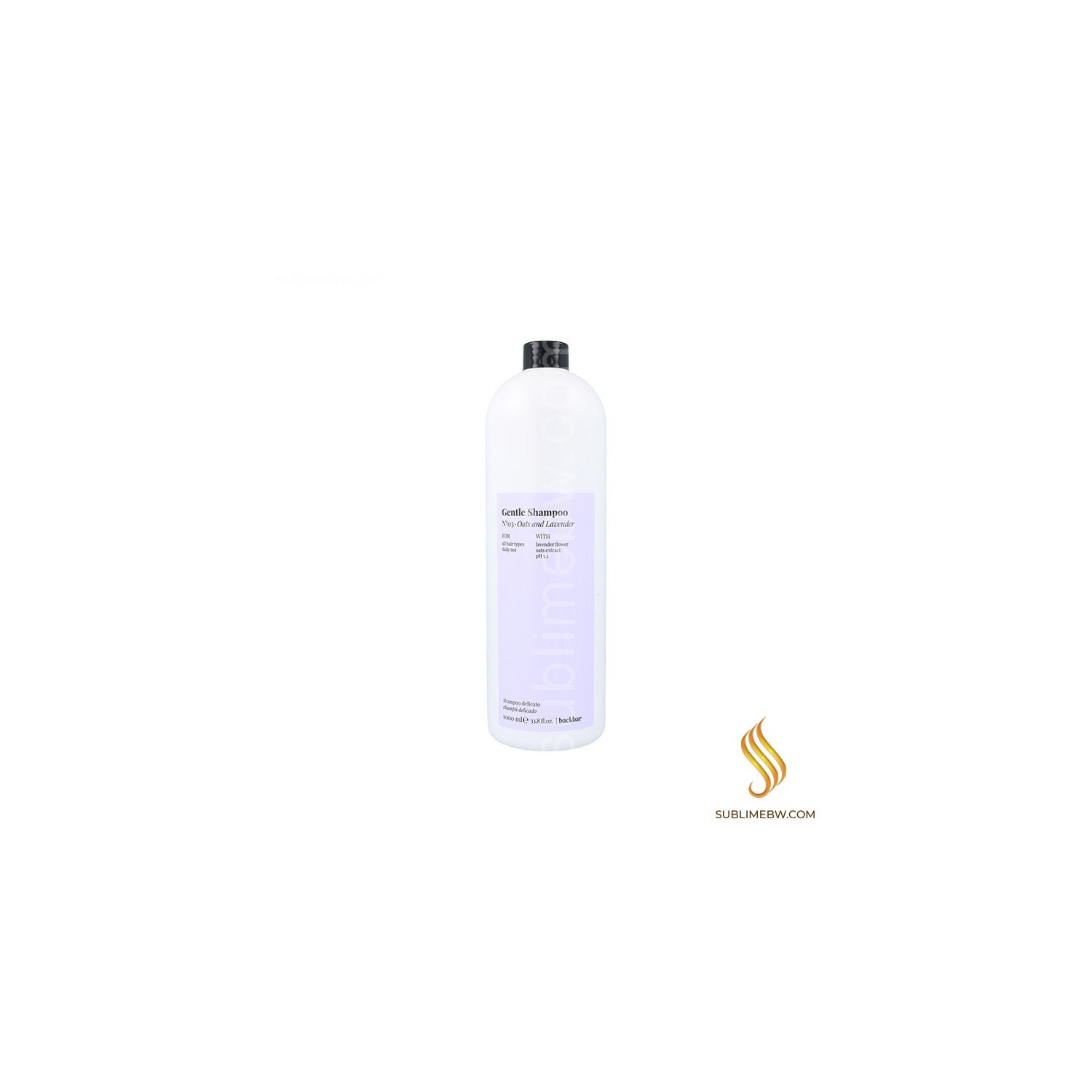 Farmavita Back Bar Nº/03 Delicate Shampoo 1000ML (PH 5.5/Daily Use)