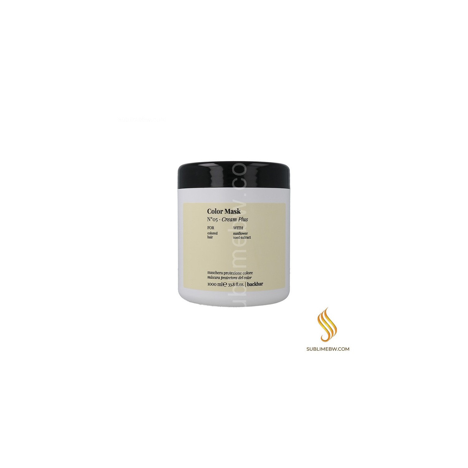 Farmavita Back Bar Nº/05 Cream Plus Masque Couleur 1000ML (Cheveux Teints)