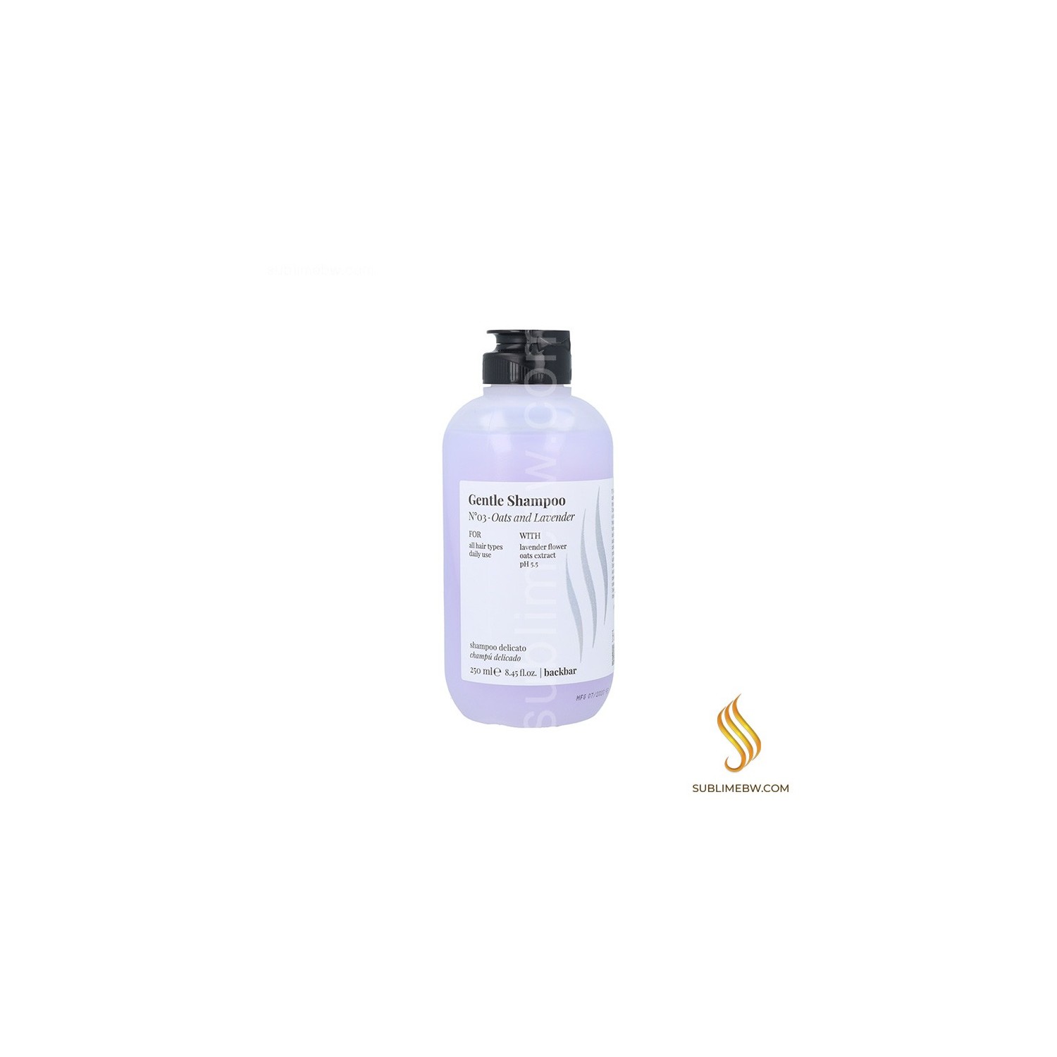 Farmavita Back Bar Nº/03 Delicate Shampoo 250ML (PH 5.5/Daily Use)