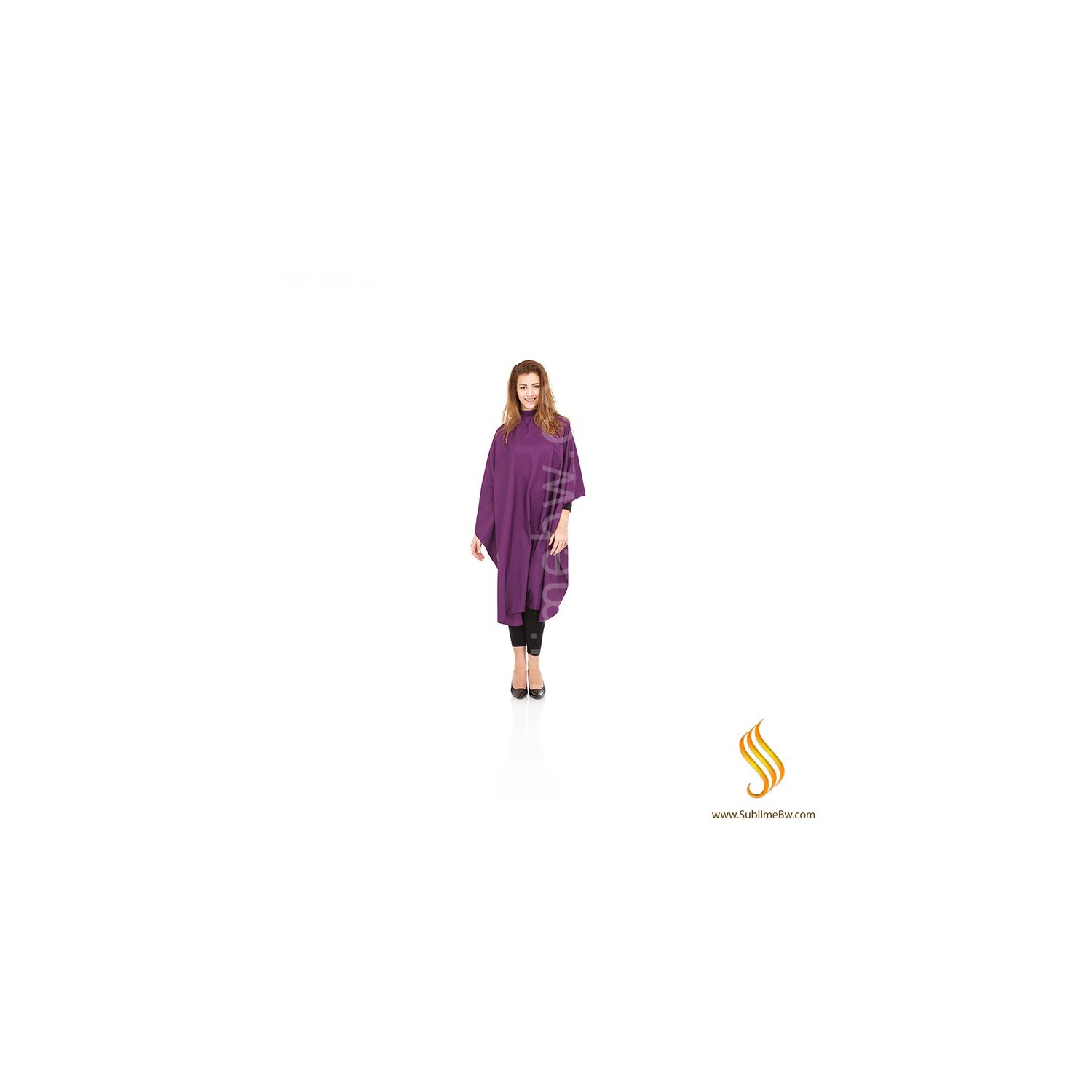 Xanitlia Pro Violet HD Polyester Court Cape 130x150 cm. 6 Button Closure