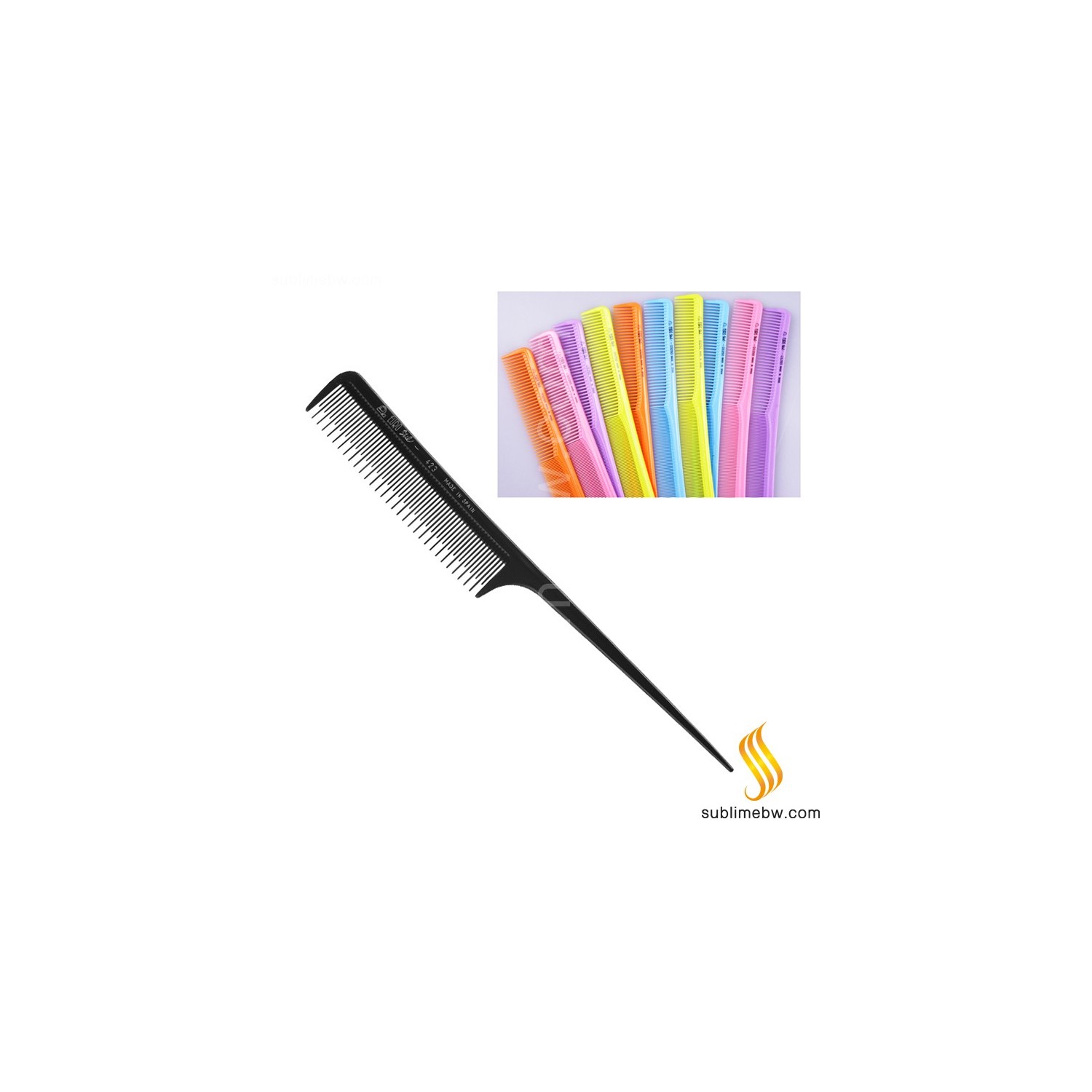 Eurostil Peigne Couleurs Pua Plastique (00423/99)