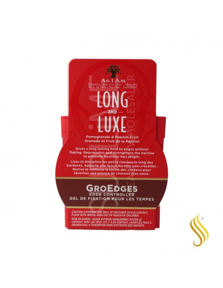 As I Am Long And Luxe Gro Edges 113G/4Oz