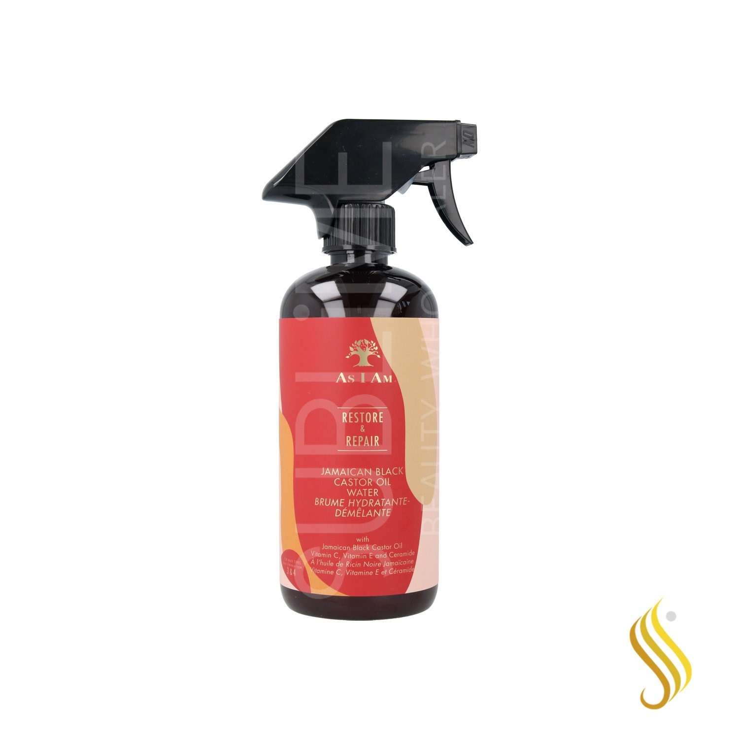 As I Am Restore & Repair Jamaican Black Castor Oil Water 473 ml./16Oz