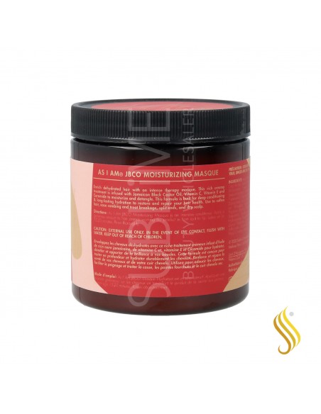 As I Am Restaurar e reparar máscara preta de óleo de rícino jamaicano 227 gr./8Oz