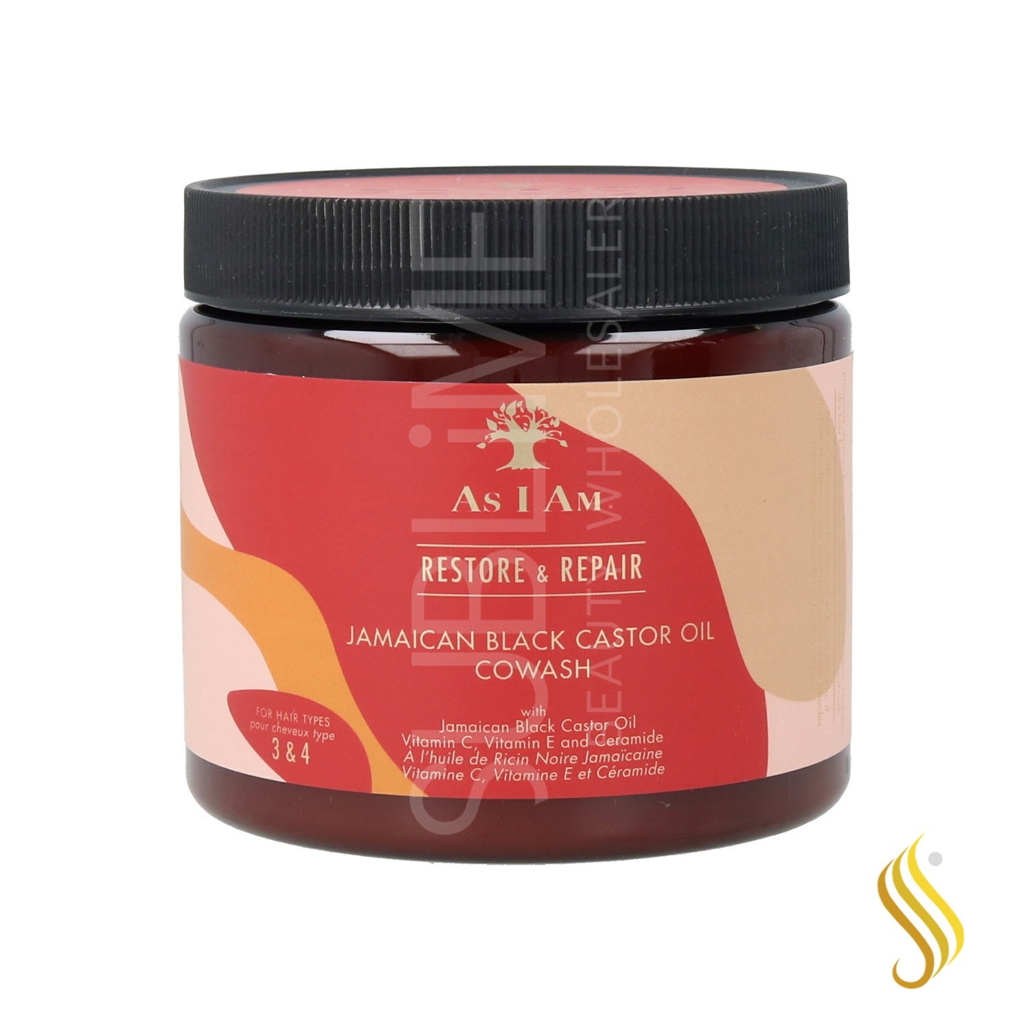 As I Am Restore & Repair Huile de ricin noire jamaïcaine Cowash 454 gr./16Oz