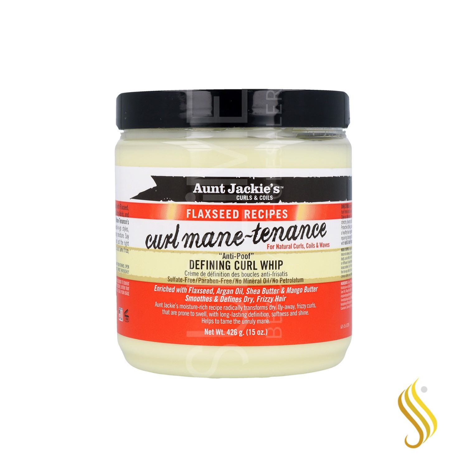 Aunt Jackie'S Curls & Coils Flaxseed Curl Mane-Tenance Whip Definer Of Curls 426G/15Oz