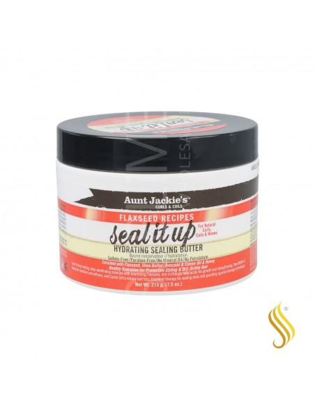 Aunt Jackie'S Curls & Coils Flaxseed Seal It Up Manteiga De Selar Hidratante 213G/7.5Oz