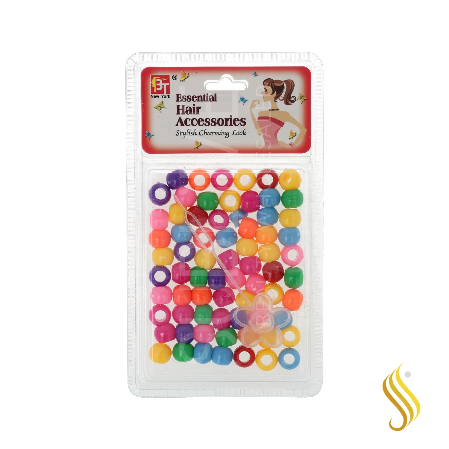 Beauty Town Billes Plastique Rond Grand Multi (07647)
