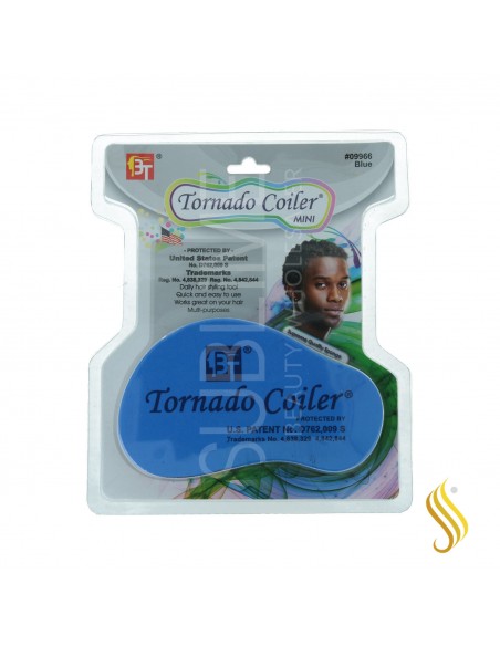 Beauty Town Tornade Coiler Mini Brosse Éponge Bleu 10mm (09966)