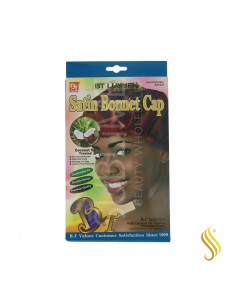 Beauty Town Luxury Coconut Satin Bonnet Net Cap Color Varied (21031)