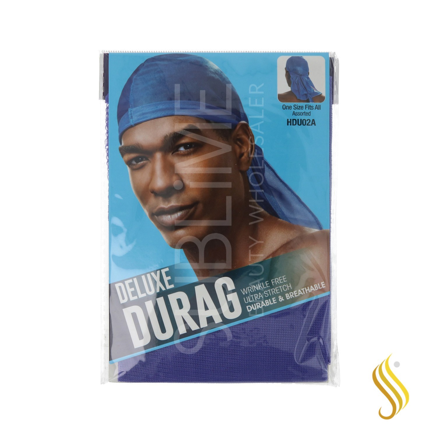 Beauty Town Net Cool & Sleek Deluxe Durag Assorted Professionel/Lilas (Hdu02A)