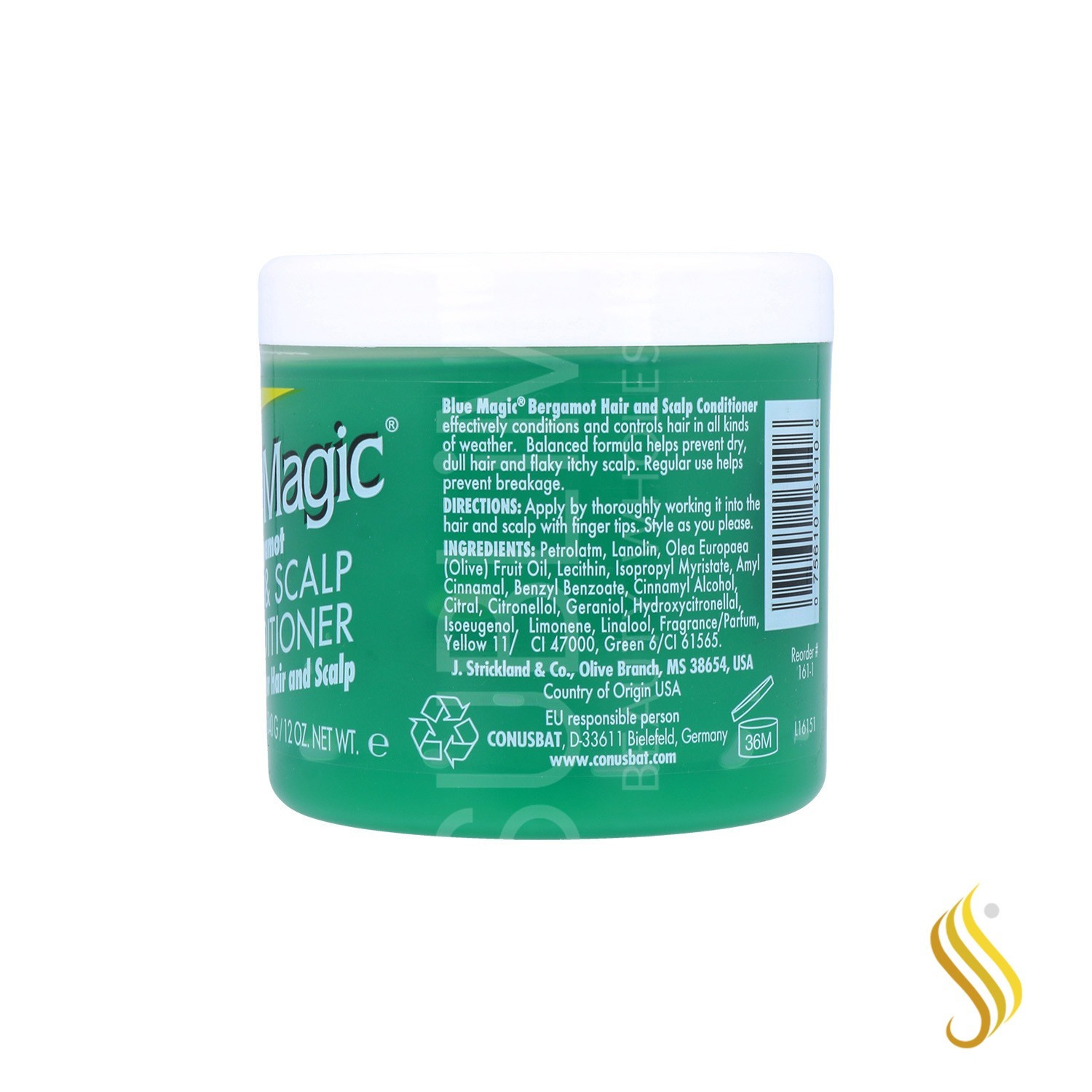 Blue Magic Conditionneur H/Scalp 300 ml (Green/Bergamot)