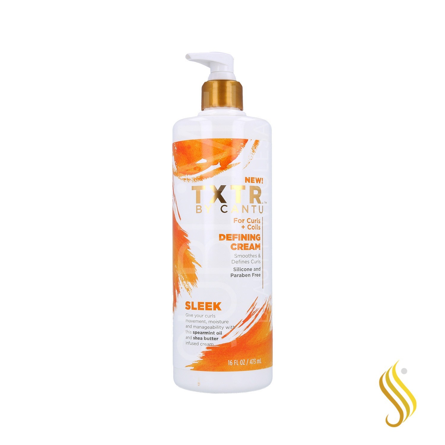 Cantu Txtr Sleek Defining Cream 473 ml (Curly+Waves)