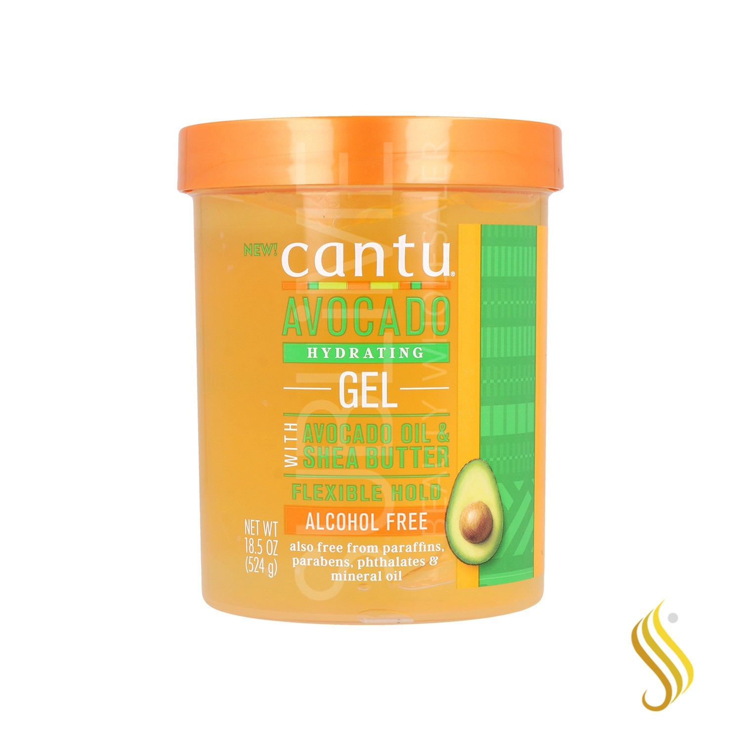 Cantu Avocado Hydrating Gel 18,5Oz/524G (Sin Alcohol)
