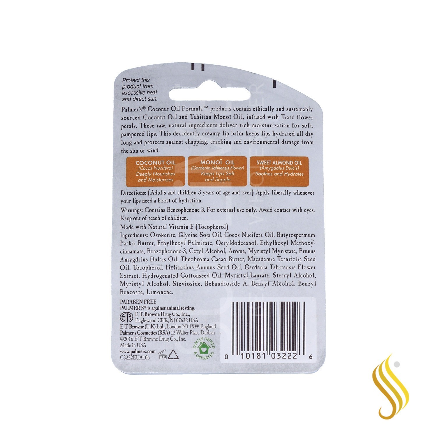 Palmers coconut oil lip balm 4g