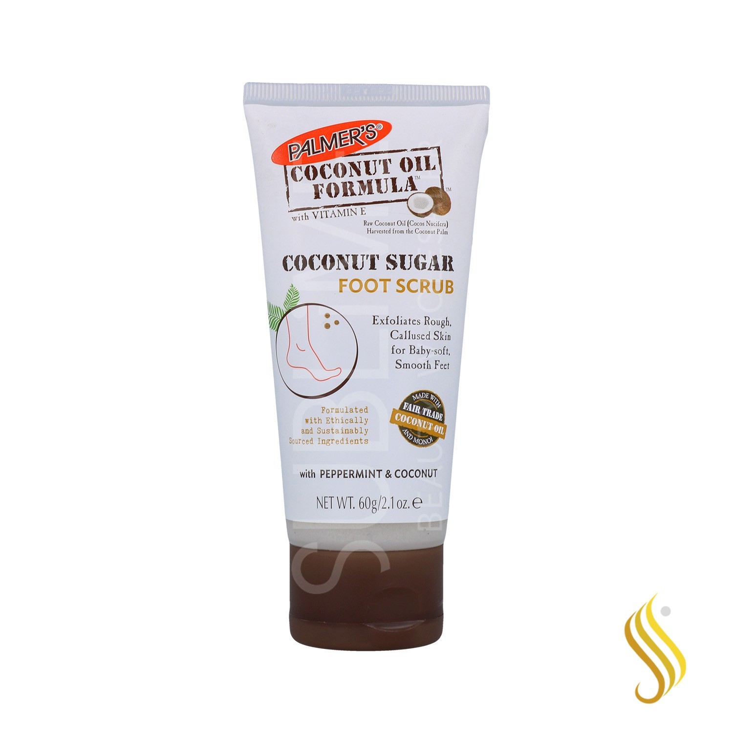 Palmers Coconut Oil Sugar Foot Scrub 60G (3571-6)