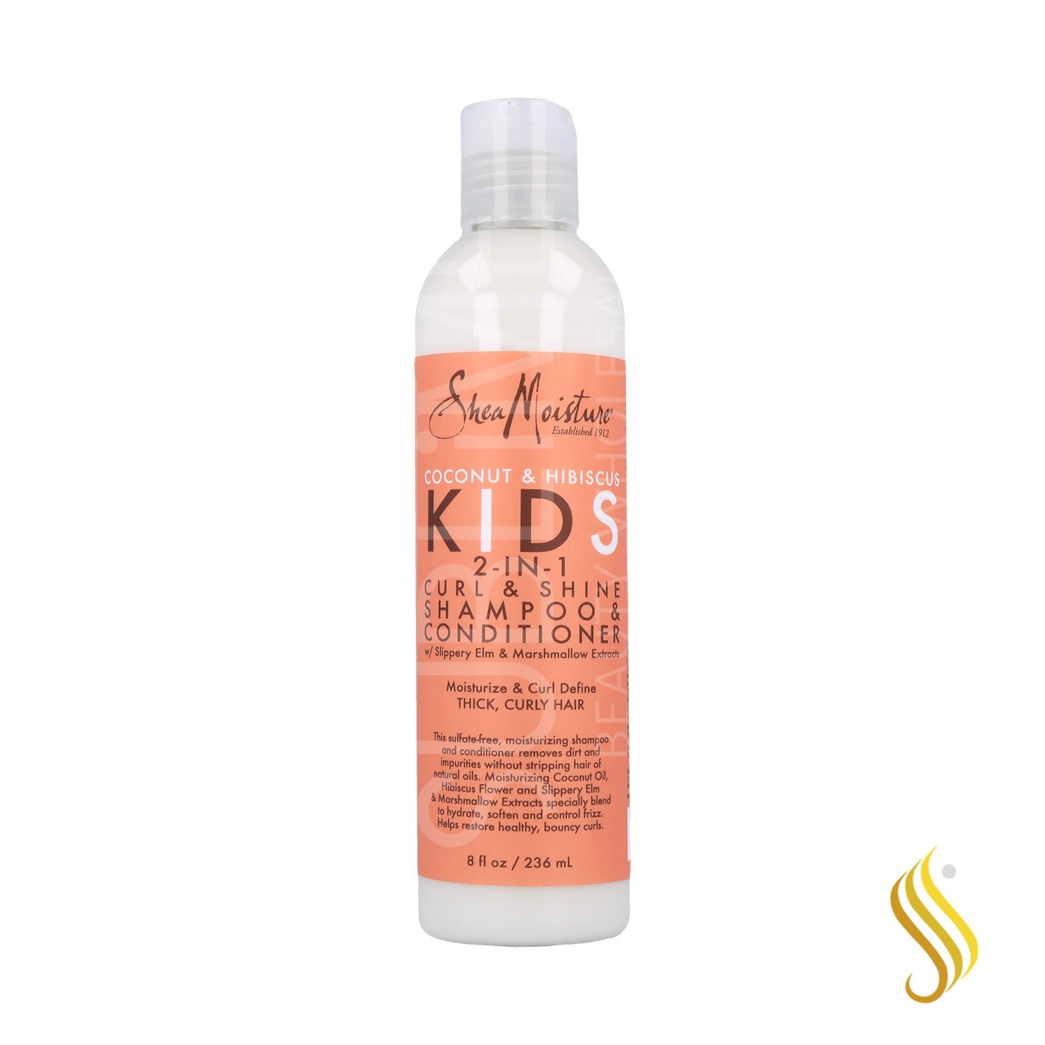Shea Moisture Coconut & Hibiscus Kids 2-In-1 Xampú & Condicionador 8Oz/236 ml