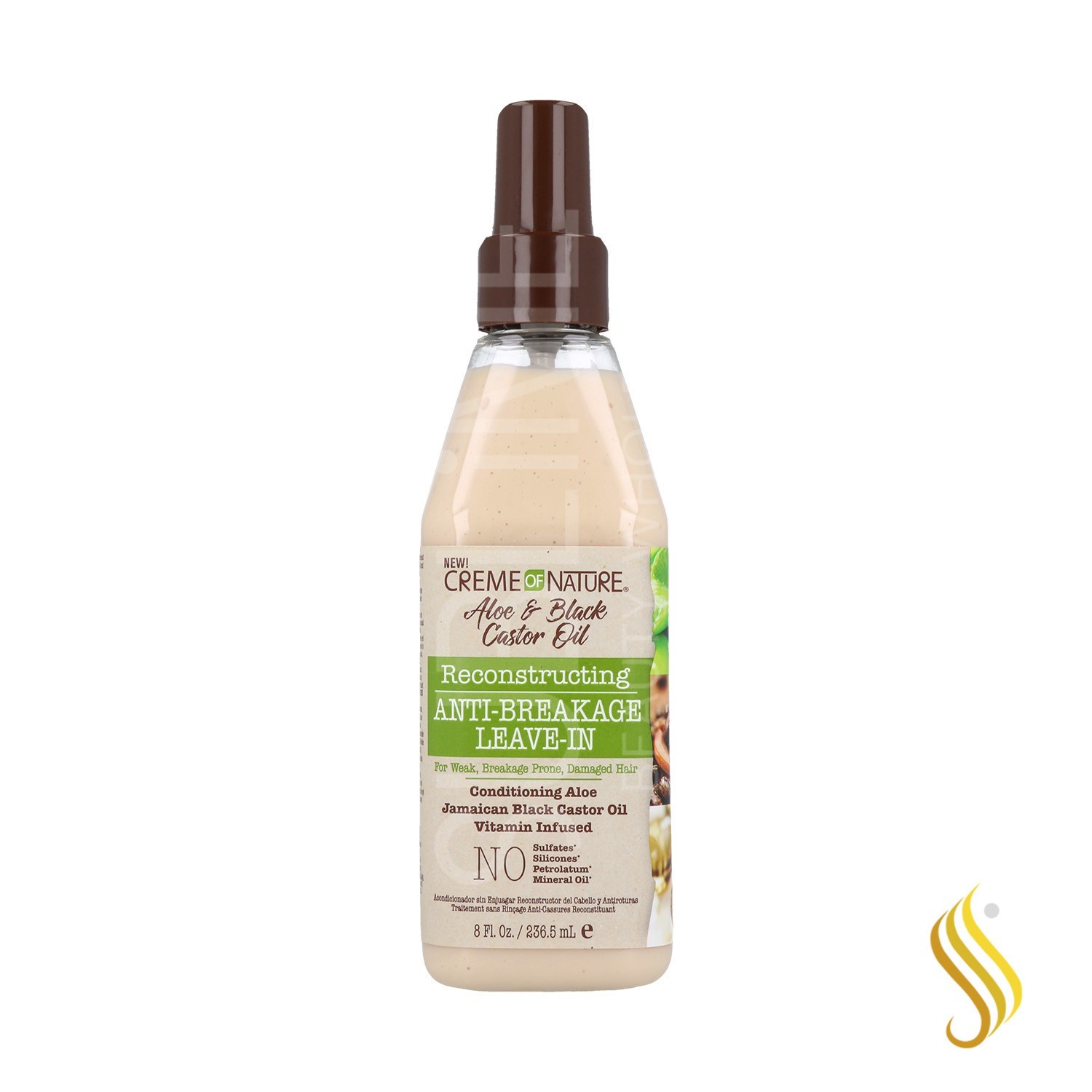 Creme Of Nature Aloe & Black Castor Reconst Leave-In 236.5 ml