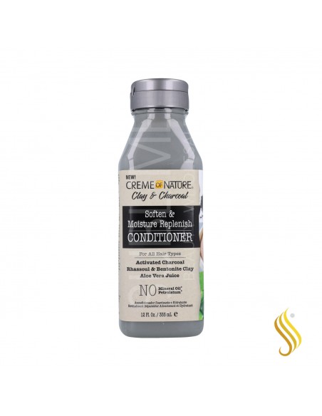 Creme Of Nature Clay & Charcoal Moisture Replenish Acondicionador 355 ml