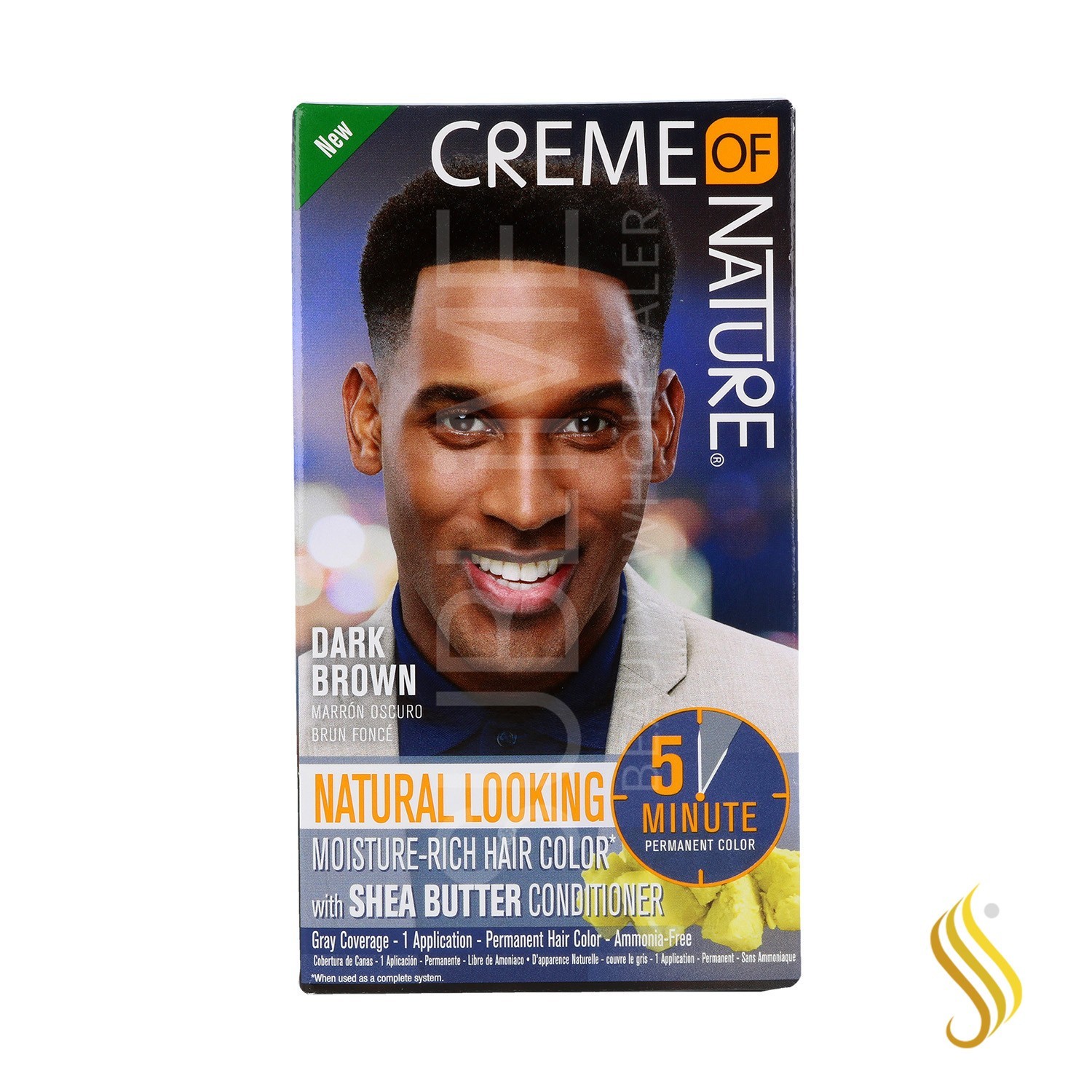 Creme Of Nature Mens Color Dark Brown 2Oz (Liquid)