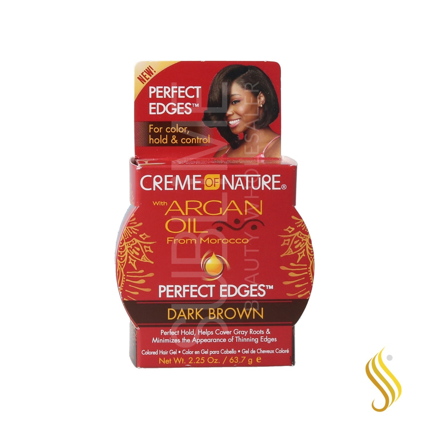 Creme of Nature Argan Oil Perfect Edges Châtain Sombre 63.7G