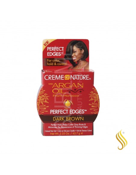Creme of Nature Argan Oil Perfect Edges Châtain Sombre 63.7G