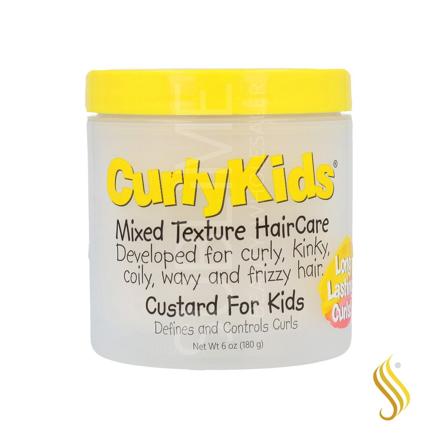 Curly Kids Mixed Texture HairCare Gel/Cream Custard For Children 180G/6Oz