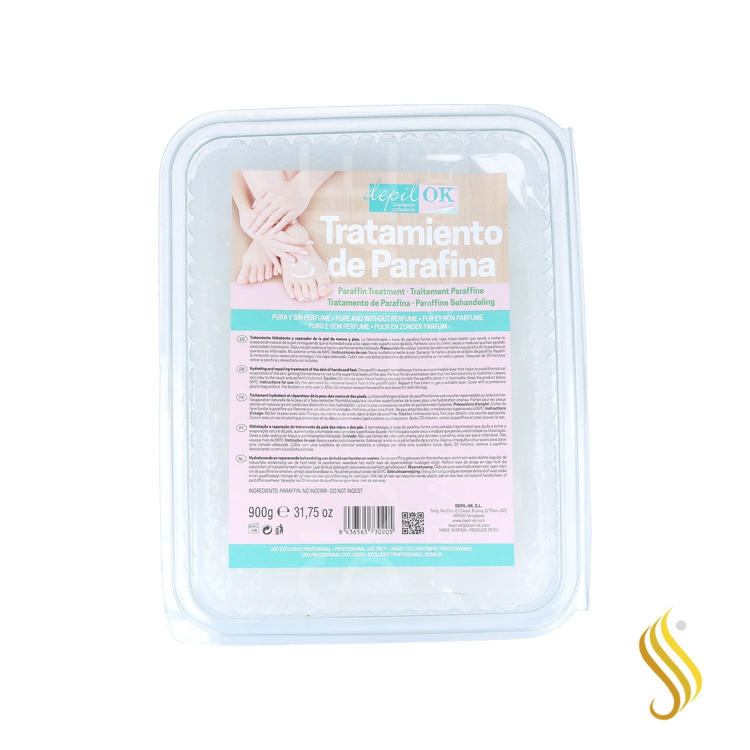Depil Ok Parafina Tratamento Natural 900Gr