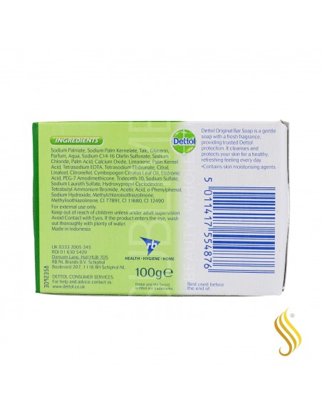 Savon Antiseptique Dettol Original 120 Gr