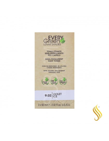 Dikson Every Green Lunar Shades 9.02 – Violeta Frío 3 x 60 ml