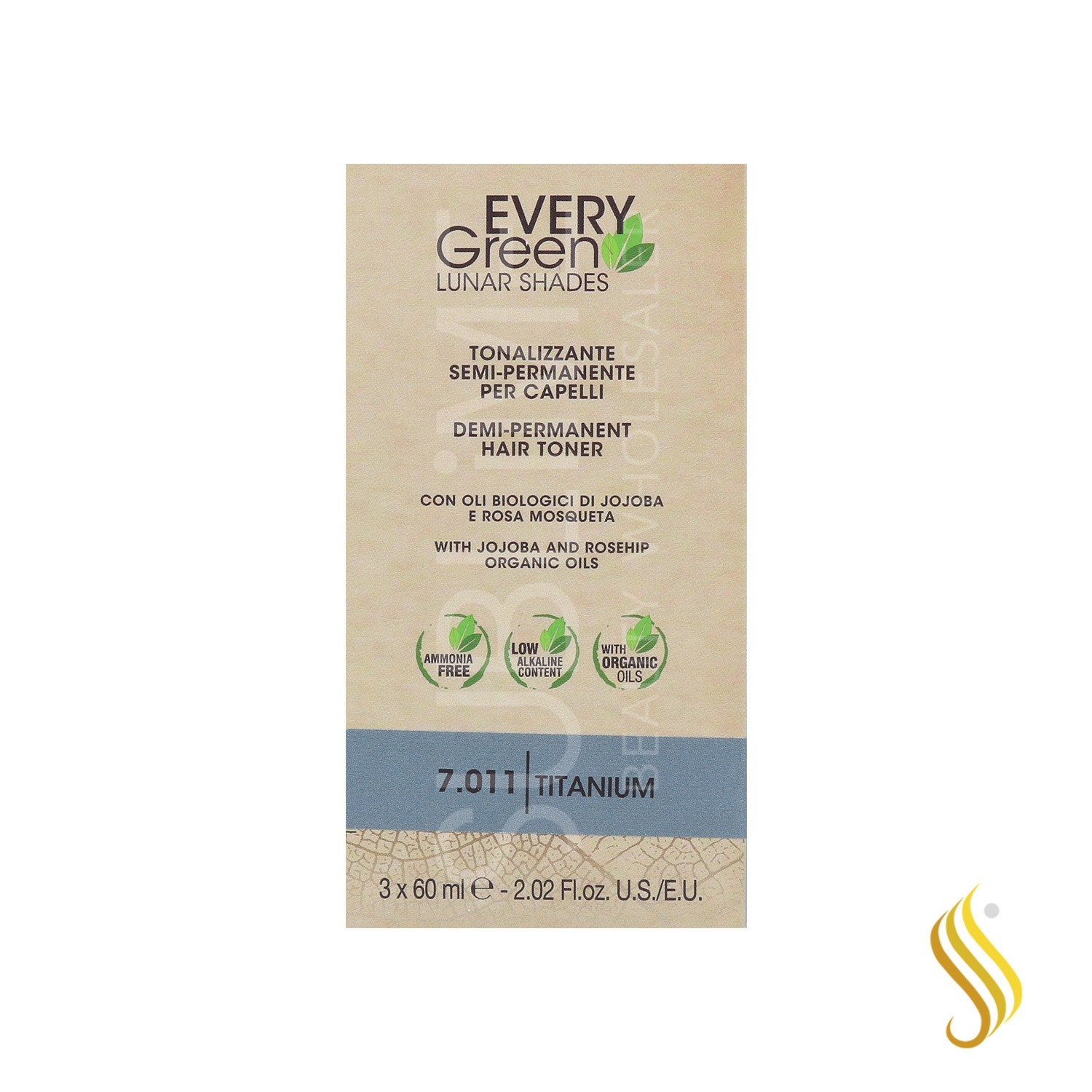 Dikson Every Green Luner Shades 7.011 Titane 3X60 ml