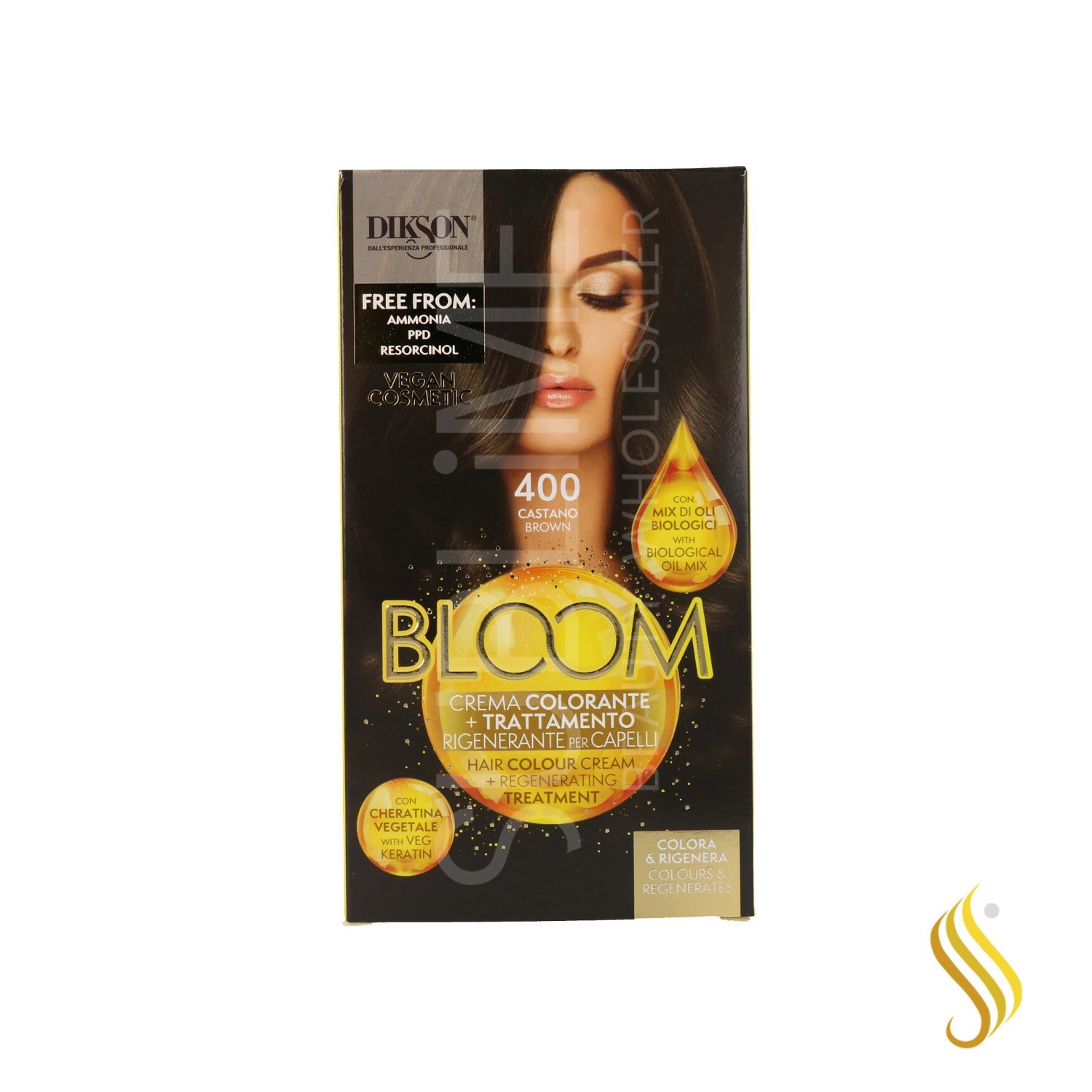 Dikson Bloom Crema Color 400 - Castaño 55 ml