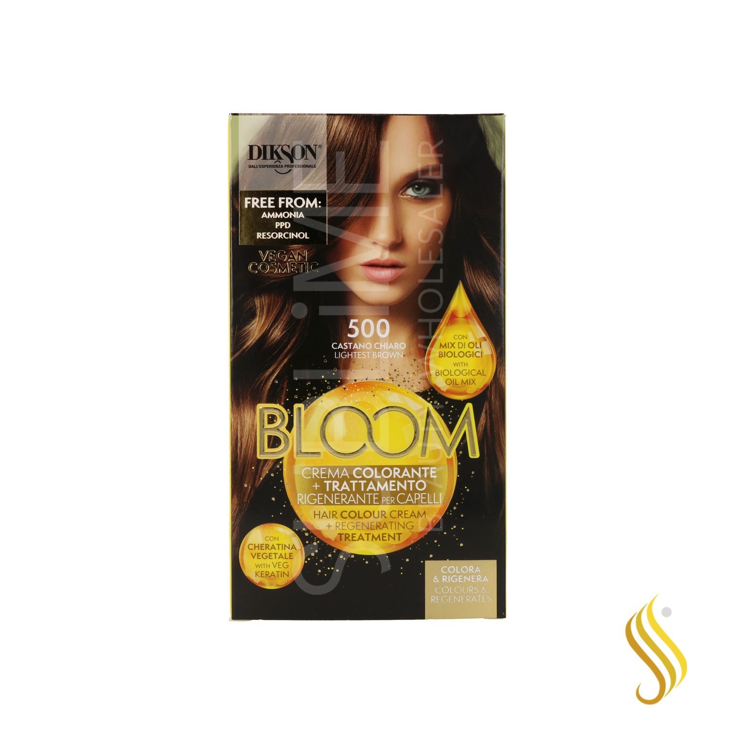 Dikson Bloom Creme Color 500 Castanho Claro