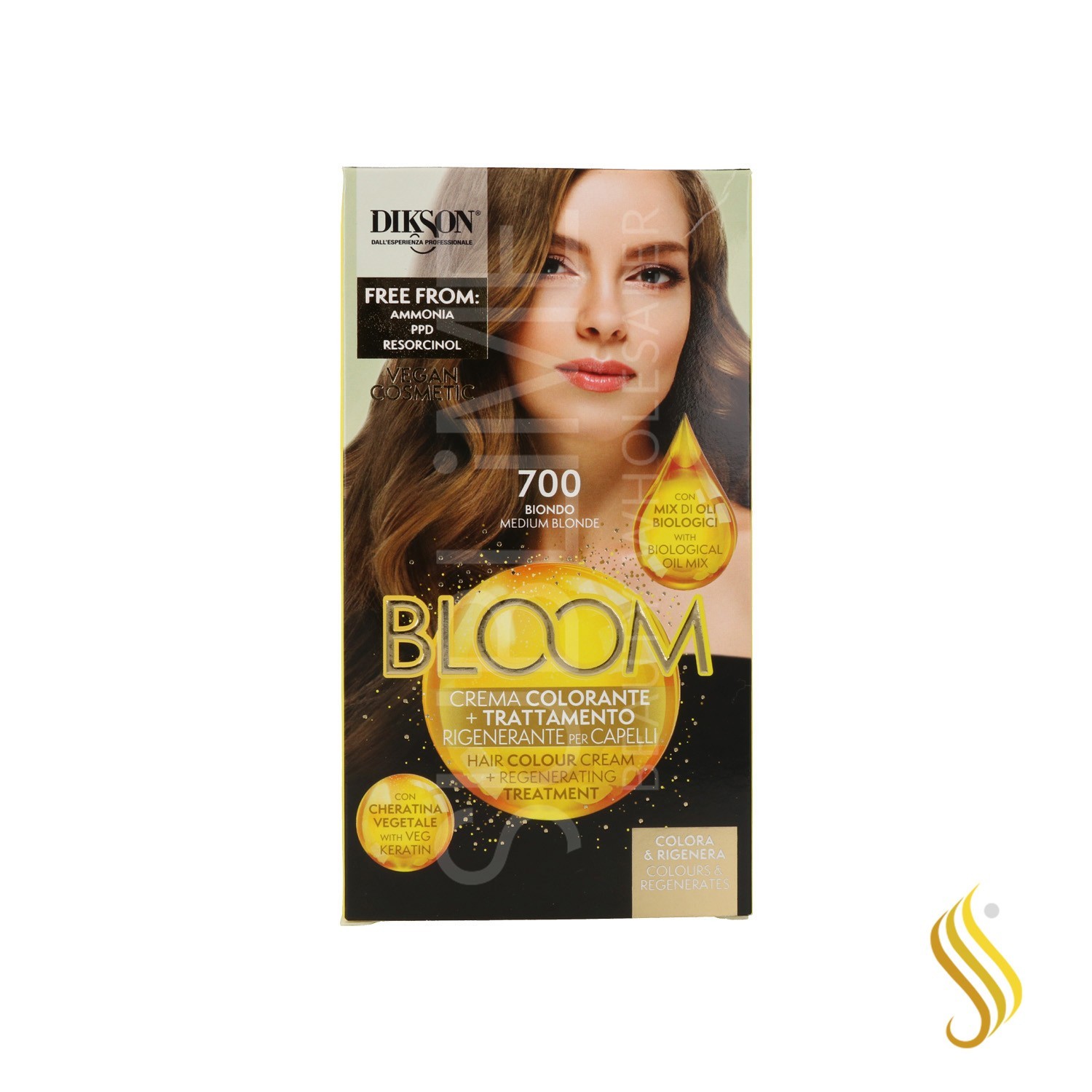 Dikson Bloom Creme Color 700 Loiro Médio