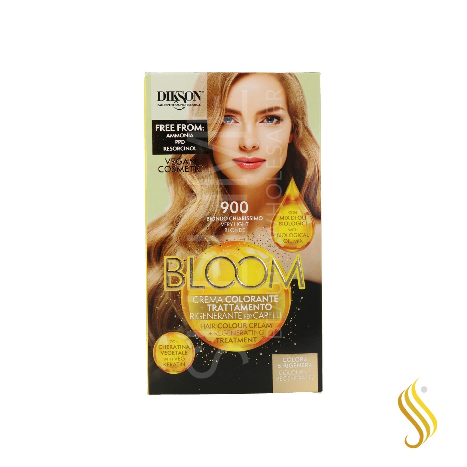 Dikson Bloom Creme Color 900 Loiro Muito Claro