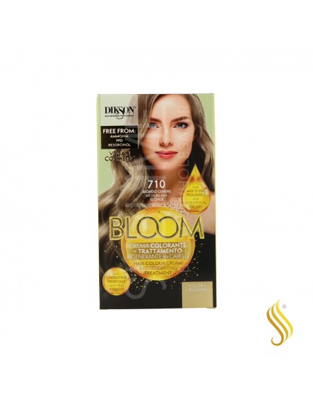 Dikson Bloom Crema Color 710 Rubio Med Ceniza