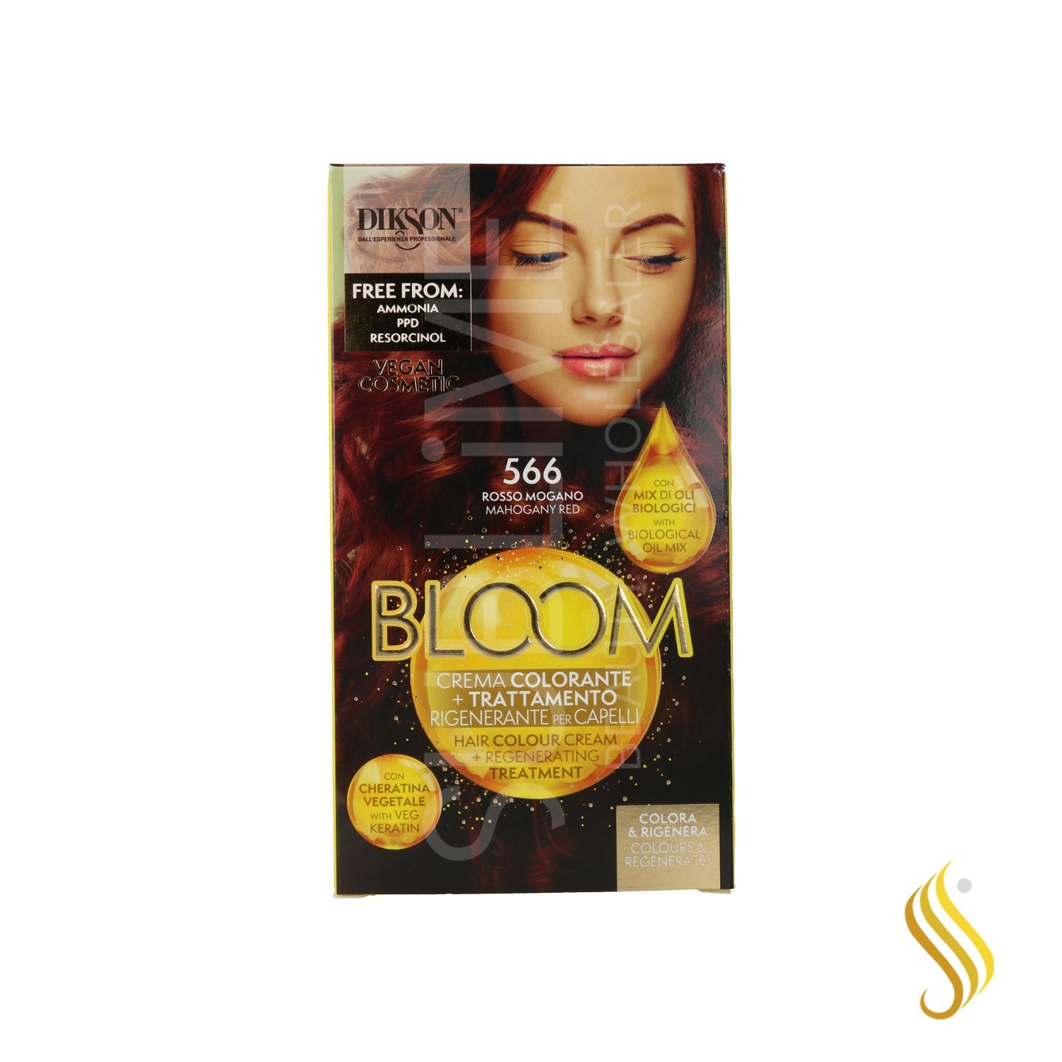 Dikson Bloom Crema Color 566 - Rojo Caoba 55 ml