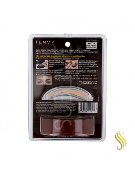 I Envy Brow Print Kit Dark Brown (Pkpbs02)