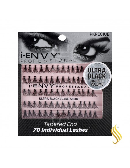 I Envy Individuel Lash/Cils Ultra Noir Flare Court 70Pc (Pkpe01Ub)