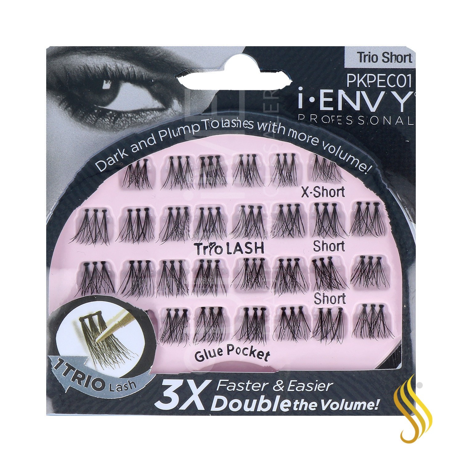 I Envy Individual Lash/Pro Trio Classic Short (Pkpec01)