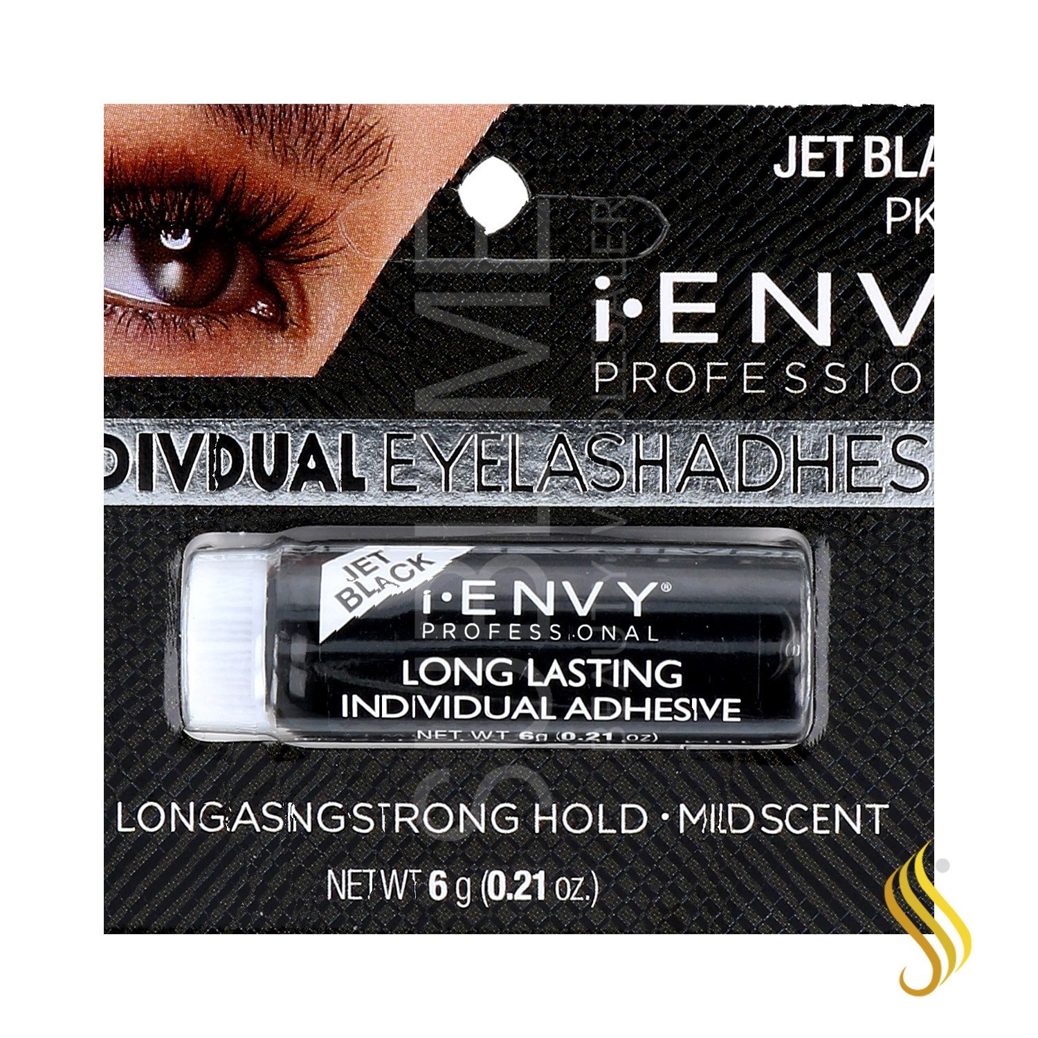 I Envy Individuel Eyelash/Cil Adhésif Noir Jais (Pkpeg01)