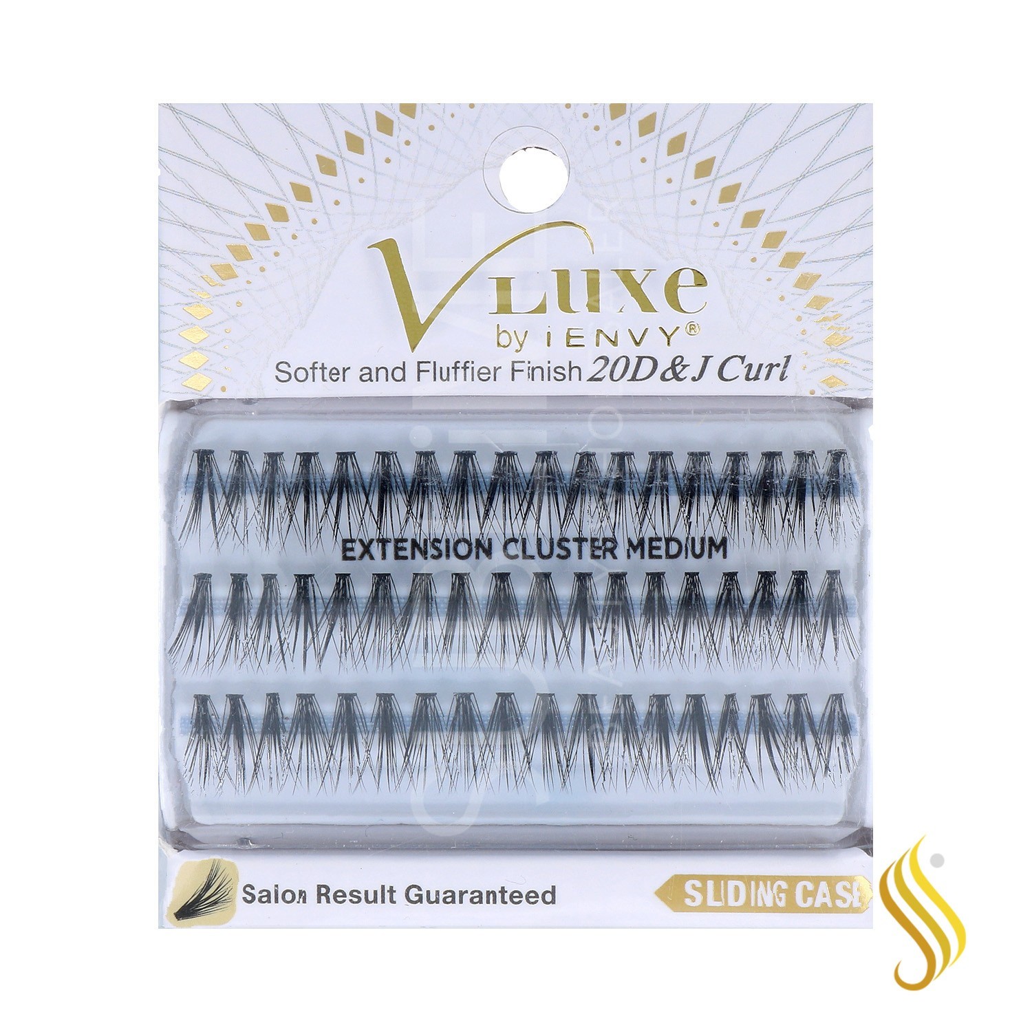 I Envy V Luxe Extension Cluster Moyen Lash/Cil (Vlei02)