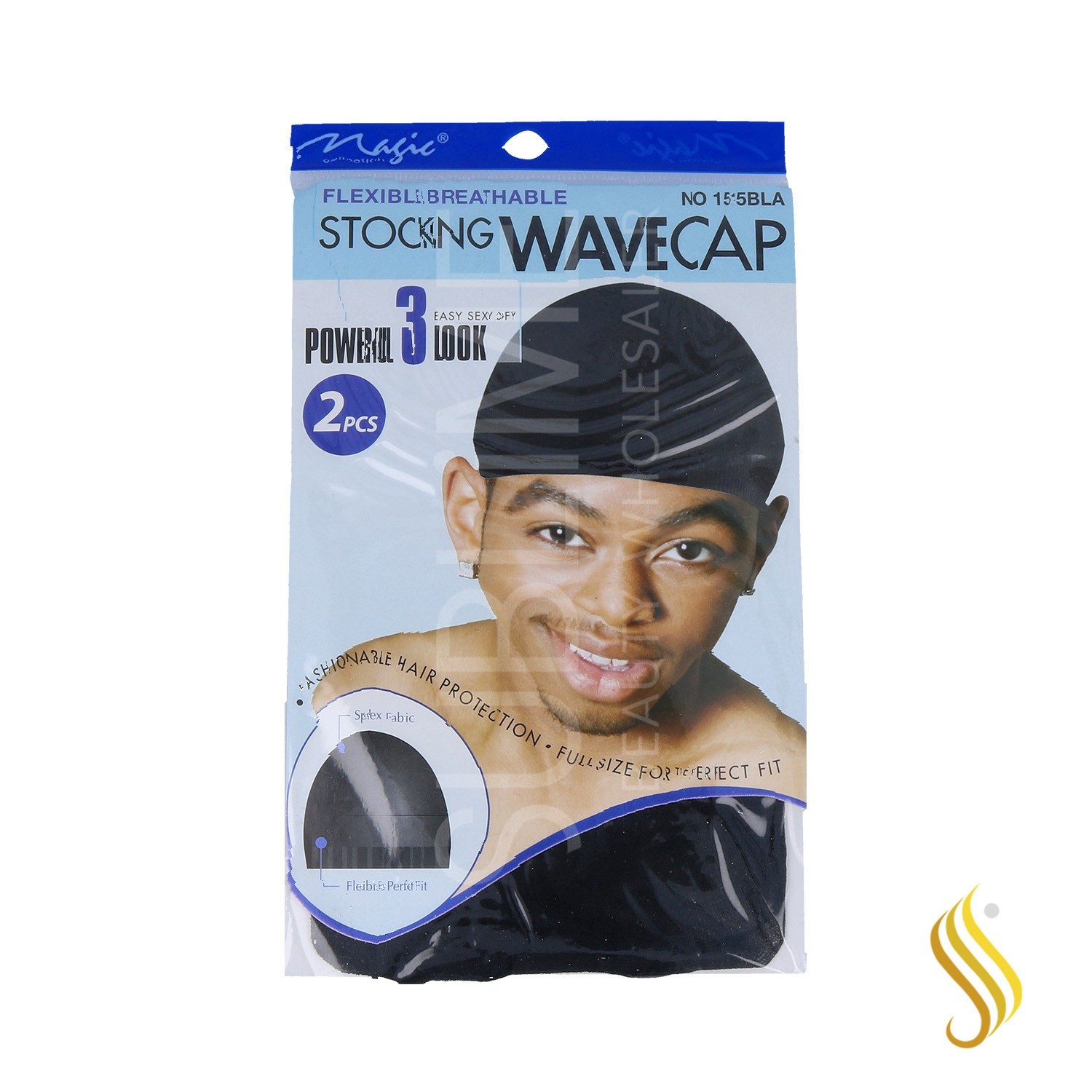 Magic Stocking Wave Cap Men Black (1515Bla)