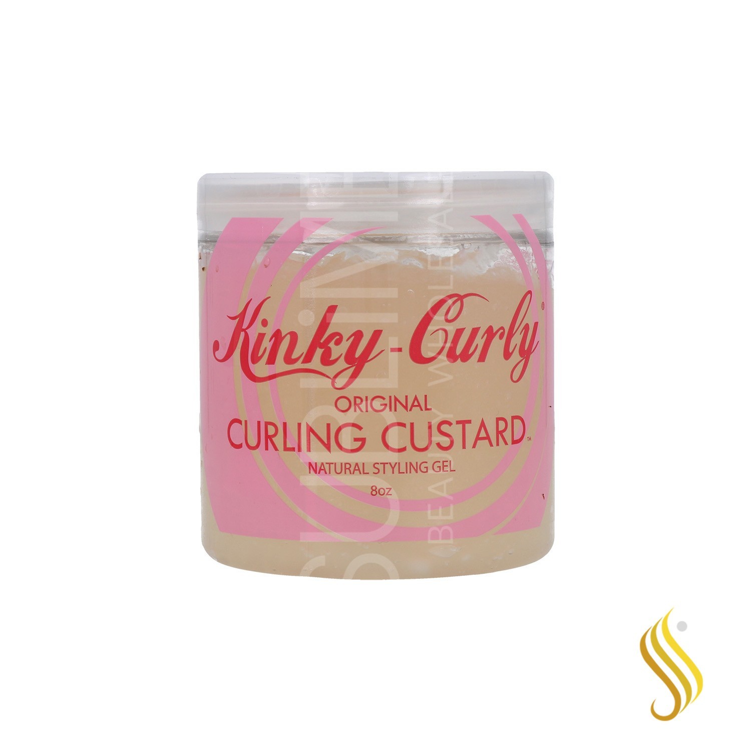 Kinky-Curly Curling Custard Styling Gel 8Oz